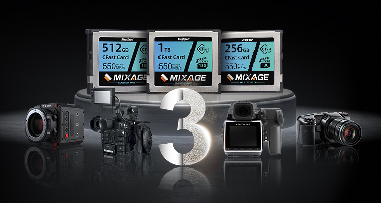 KingSpec Mixage CFast 2.0 Memory Card 512GB Media Storage KingSpec Mixage CFast 2.0 Memory Card 512GB Media Storage