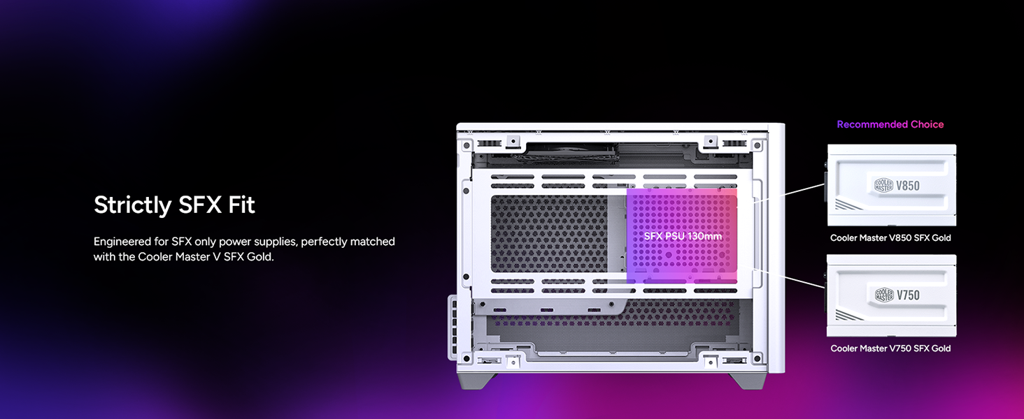 Cooler Master NR200 White SFF Small Form Factor Mini-ITX Case 