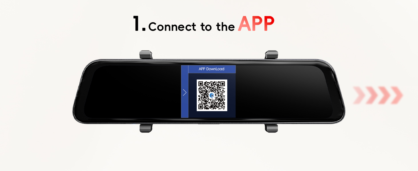 dash cam mirror front and rear