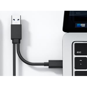 Ultra-Portable 5-in-1 External Blu-ray Drive, USB 3.0 &amp; USB-C DVD/CD Burner, BD Reader with Dual USB