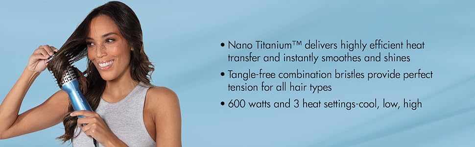 BaBylissPRO Nano Titanium Compact Oval Hot Air Brush