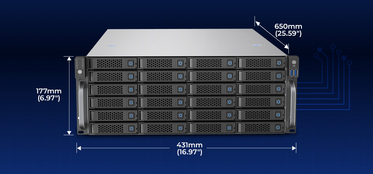 Rosewill RSV-H424 4U Rackmount Server Chassis