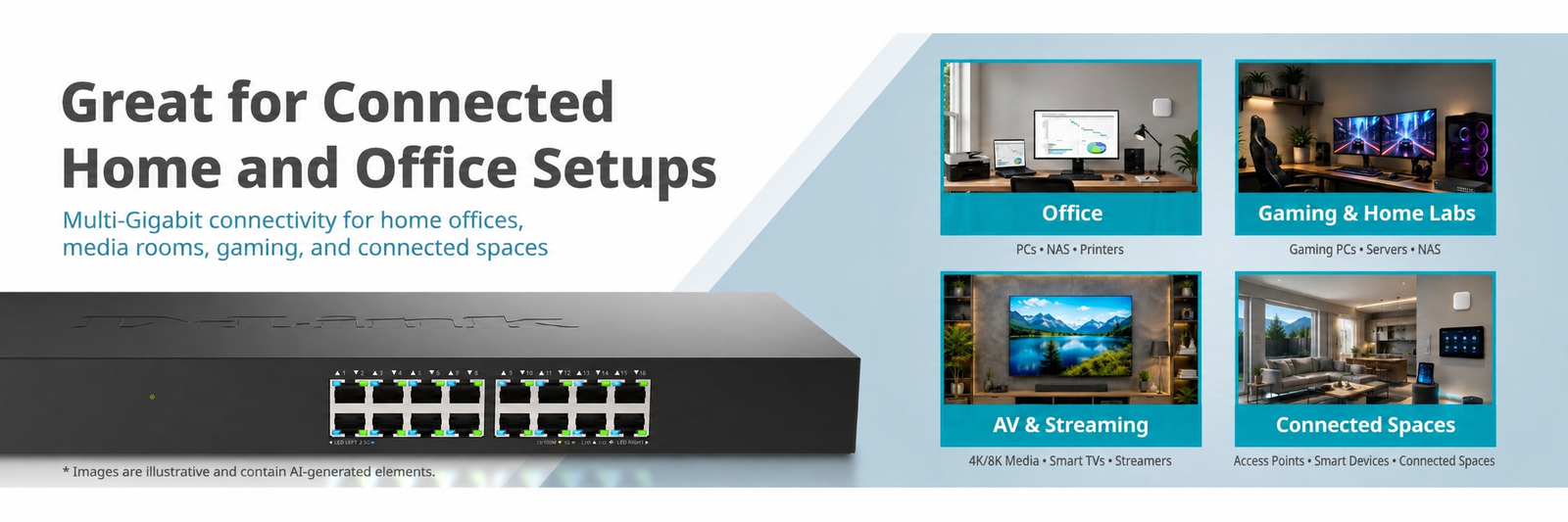 Connected Home Office Media Room Gaming