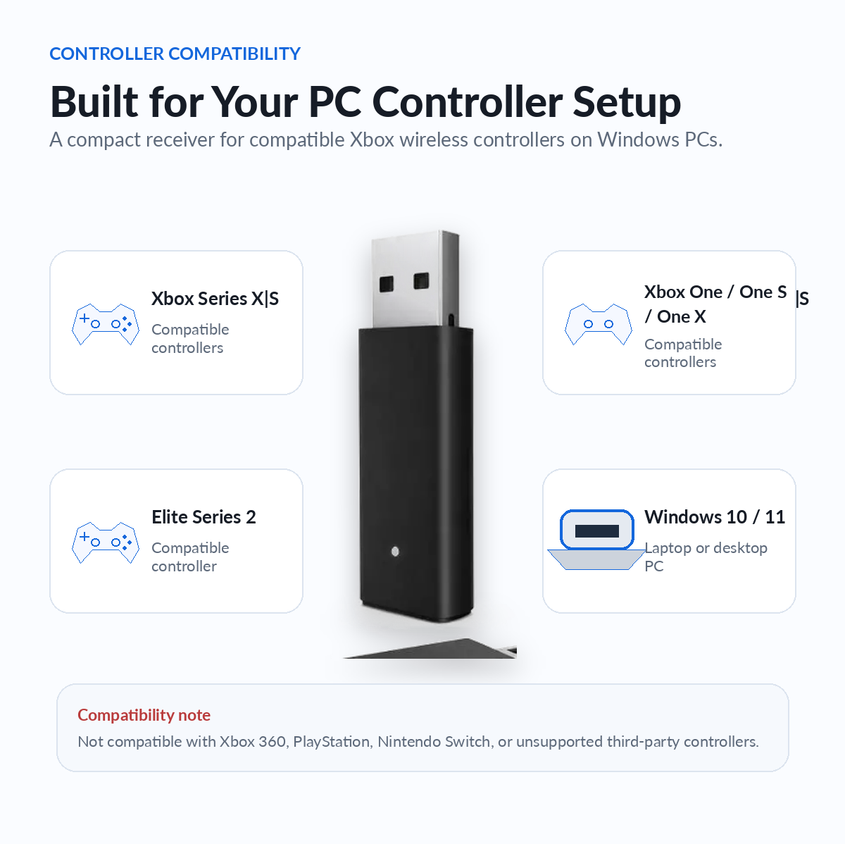 Xbox controller compatibility, Xbox Series X S controller PC