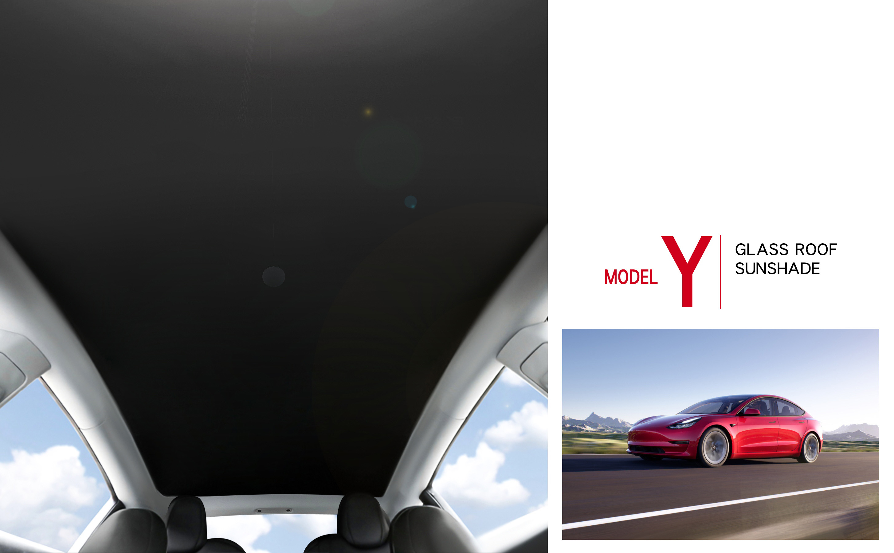 Arcoche Anti Sagging Magnet for Model Y Sunshade