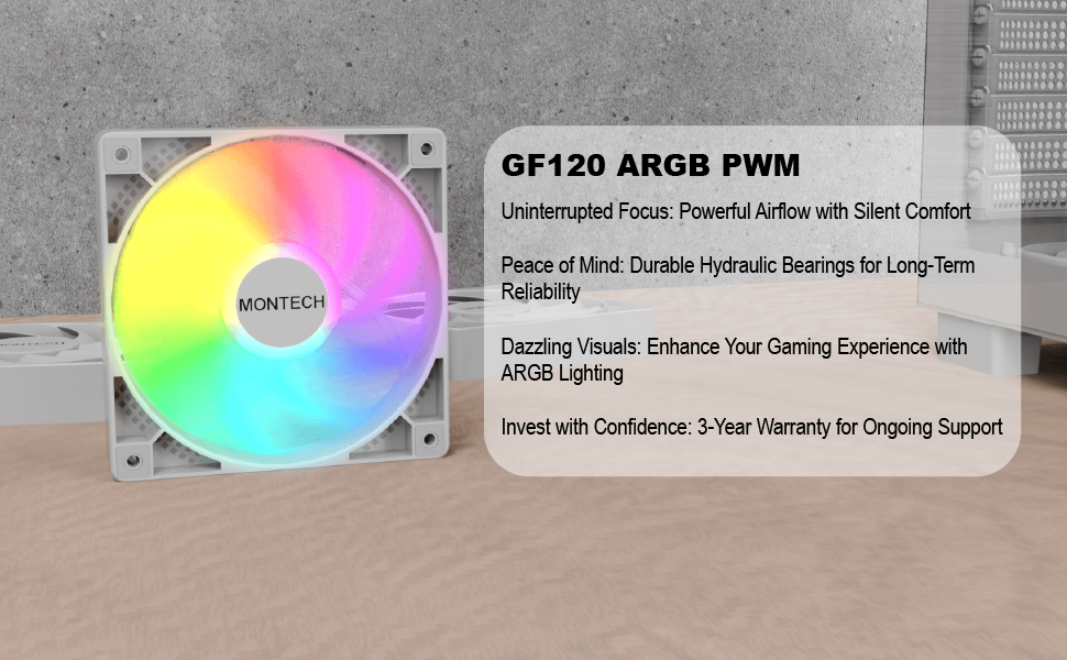 GF120 ARGB PWM White