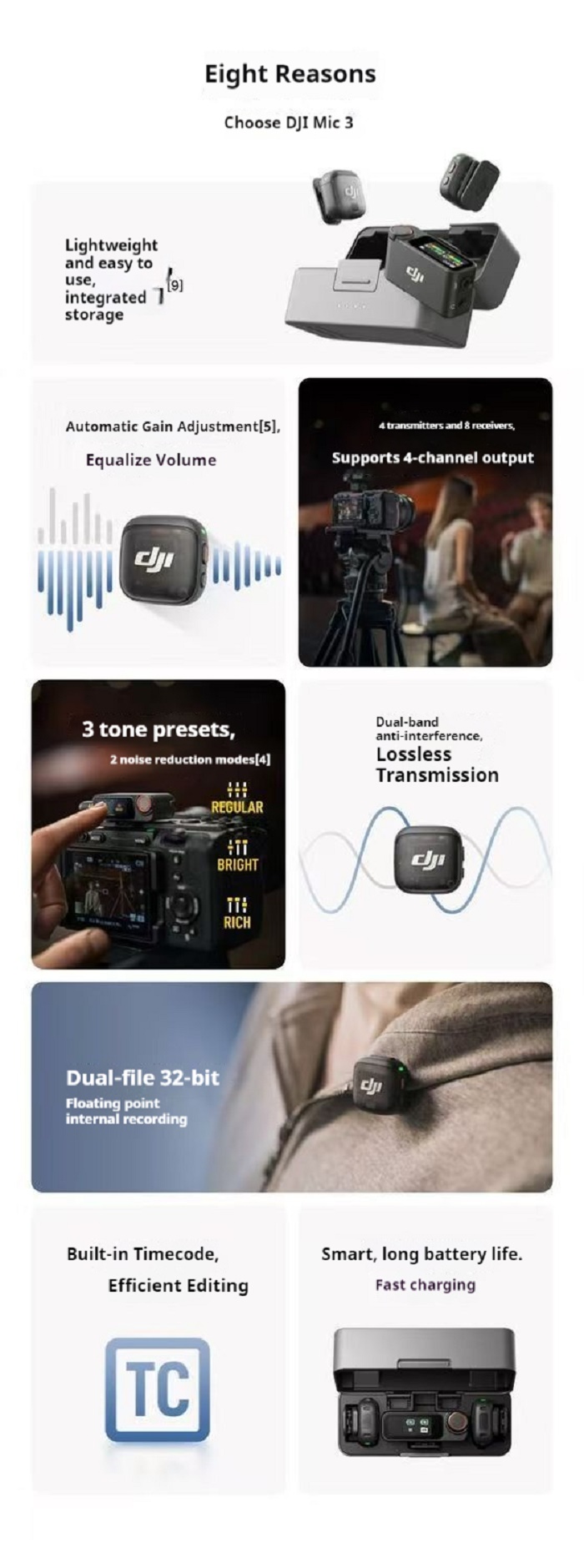 DJI Mic3 & Mic Mini Detailed Introduction