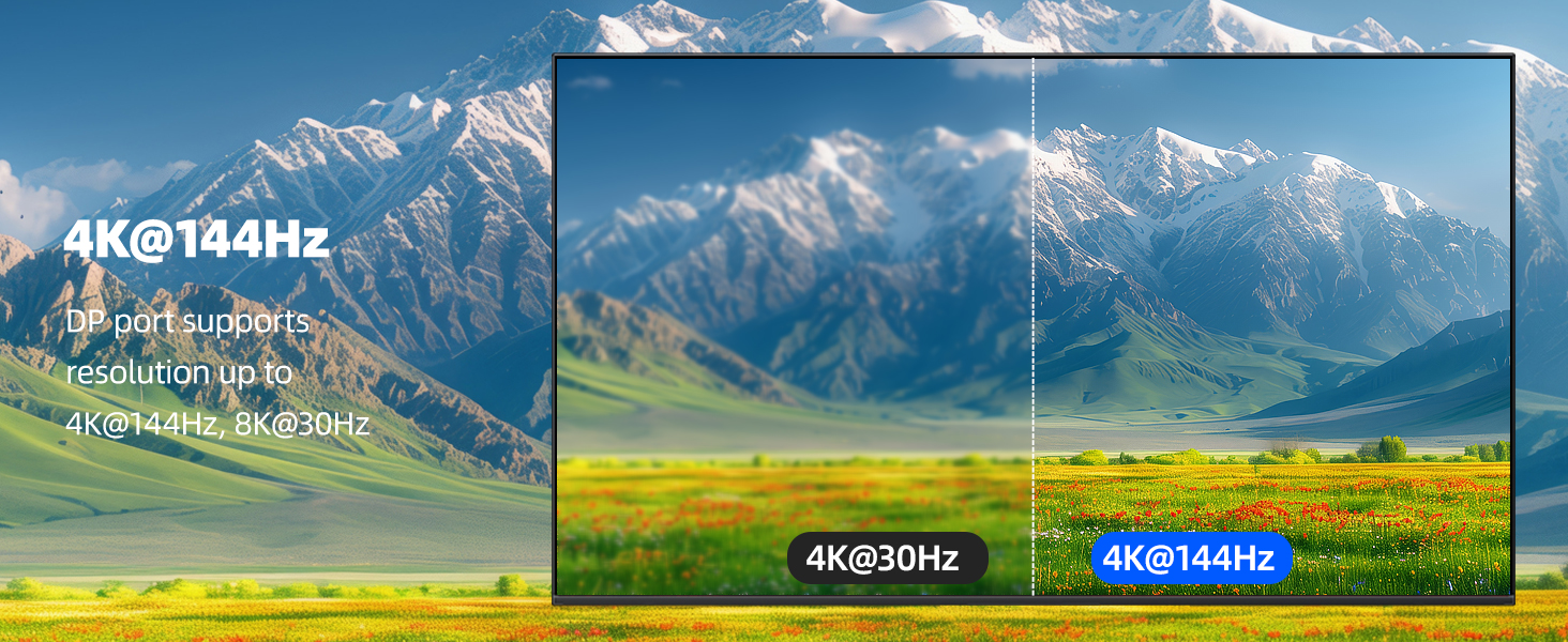 8K@60Hz KVM switch 3 PCs share 3 monitors and 4 USB devices