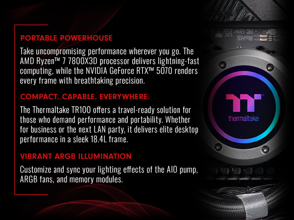 Thermaltake LCGS Traveler 7870 Mini-ITX Gaming PC