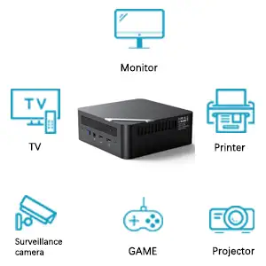 MINISFORUM UM560 Mini PC AMD Ryzen 5 5625U 6 Cores/12 Threads,32GB