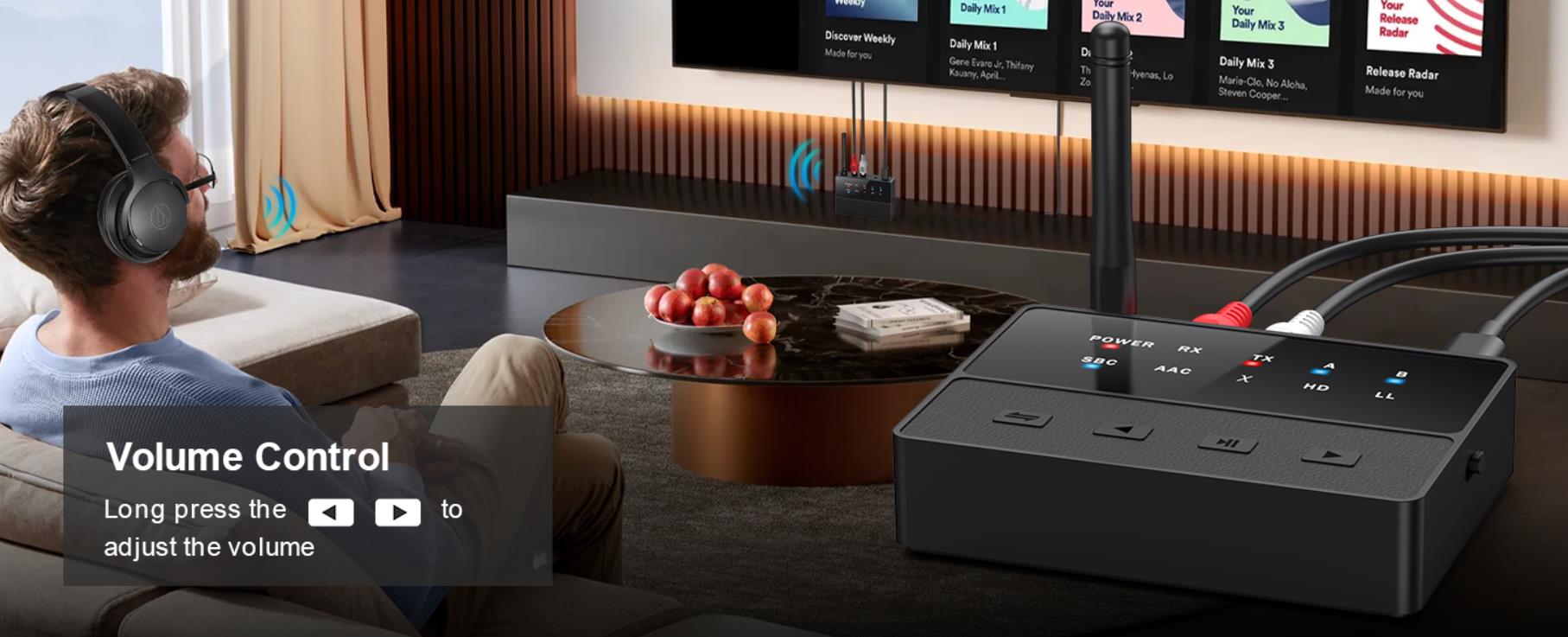 It needs to be pluged in. It doesn't include the adapter.