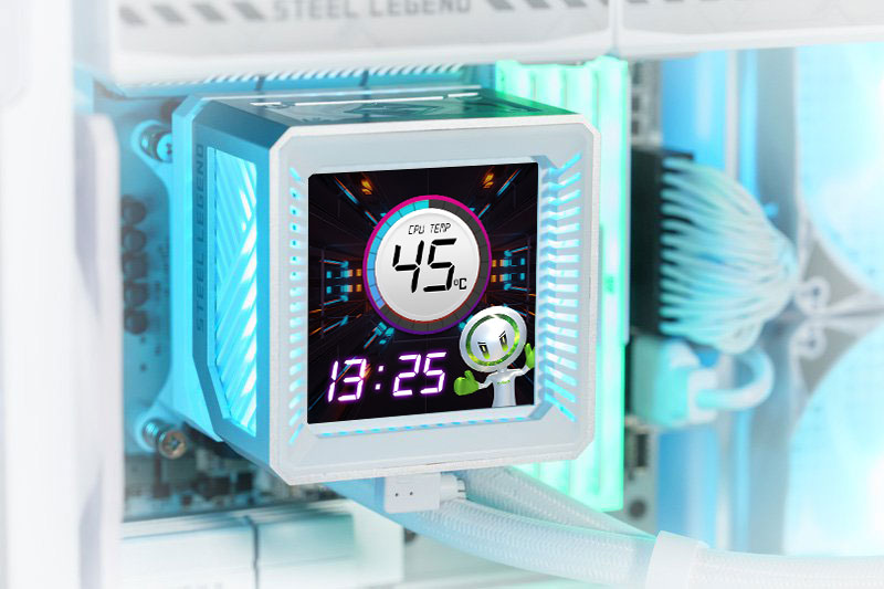 ASRock Steel Legend 360 LCD AIO Liquid Cooler
