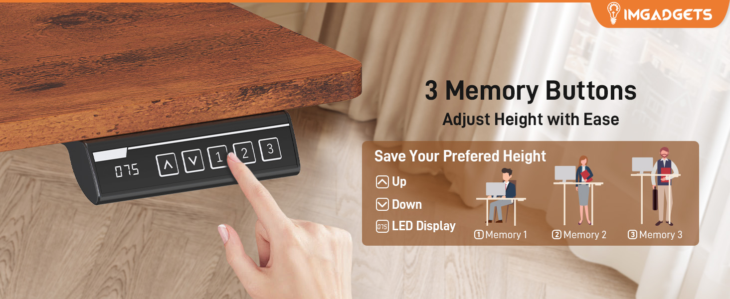 Adjustable Desk Electric 55"