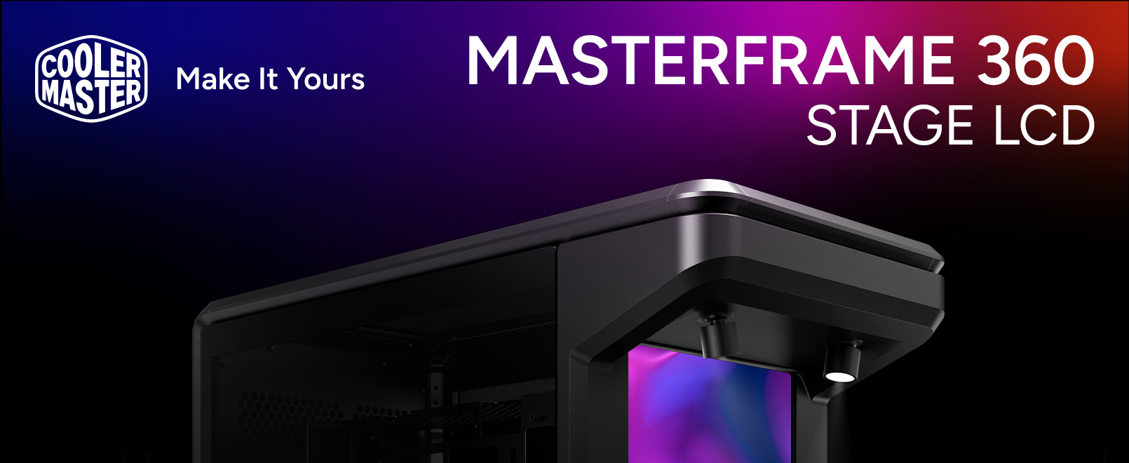  Cooler Master MasterFrame 360 Stage LCD ATX Mid-Tower PC Case