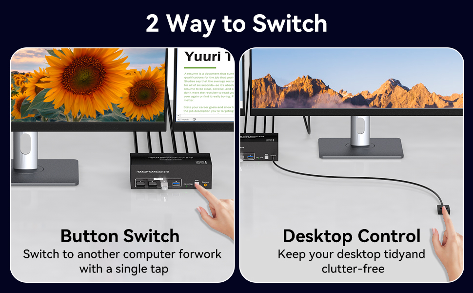Multiple Display Modes      Extended Mode: Three monitors display different screens     Copy Mode: