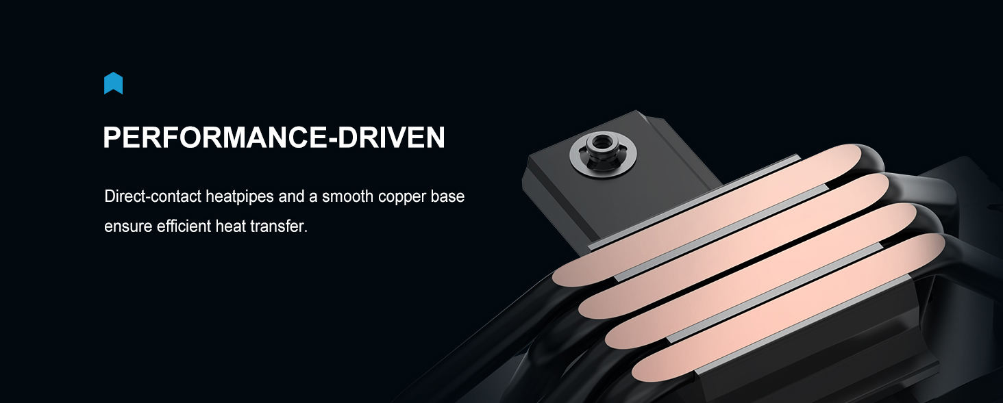 SAMA A40 Single-Tower CPU Air Cooler Black