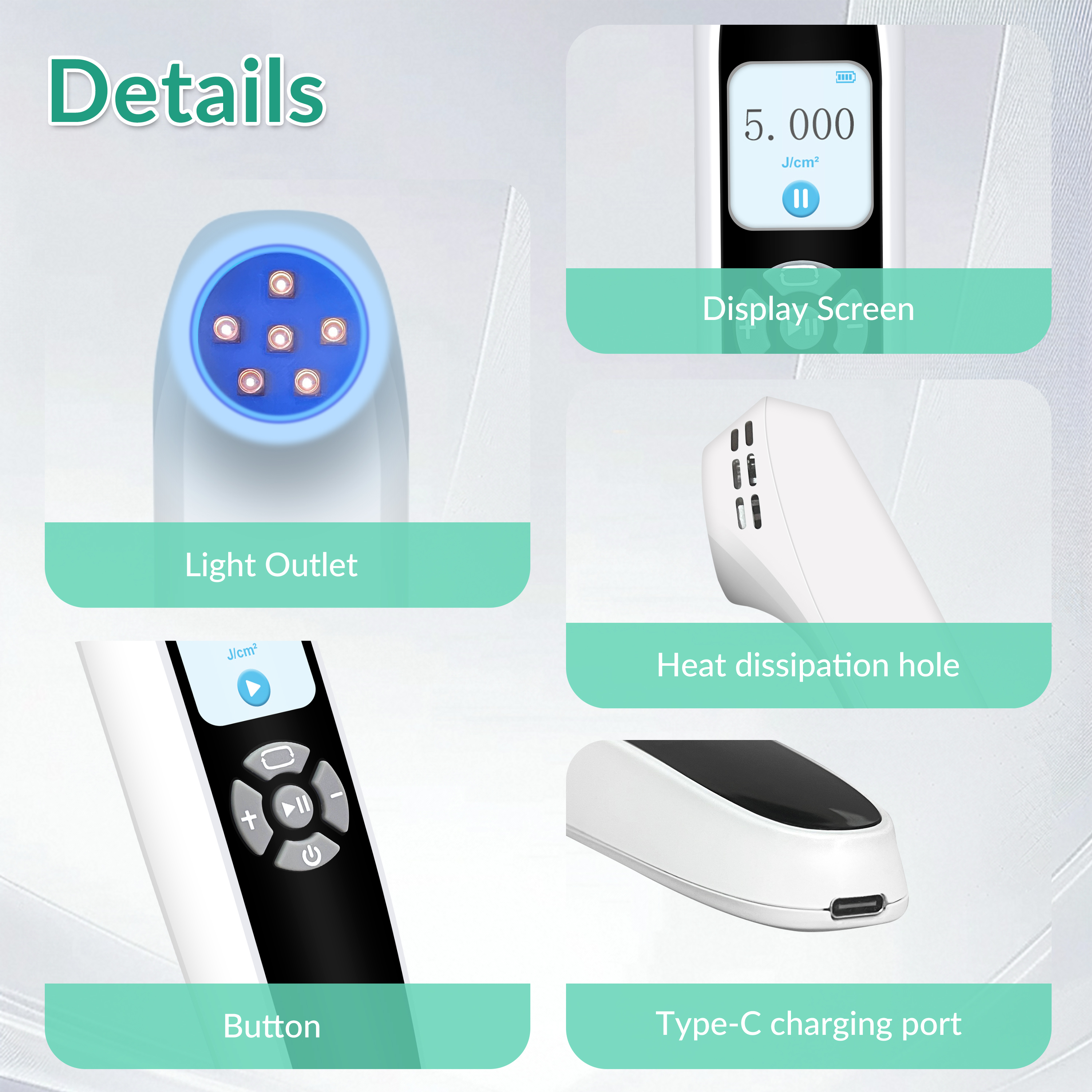 308nm UVB Light Therapy Device Detail View