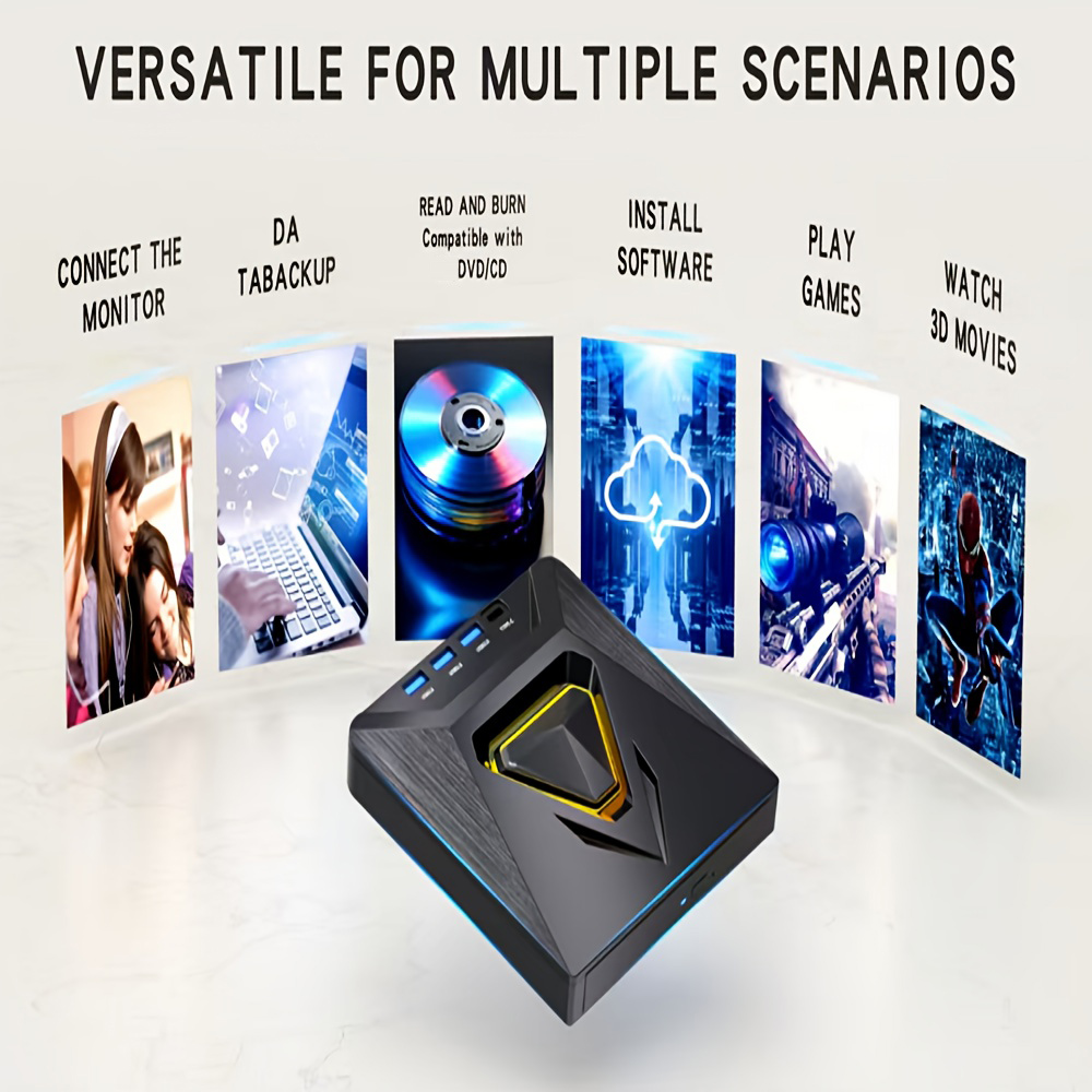 Wide Compatibility Across Platforms The optical drive supports reading and writing of CD±R/RW, CD-RO