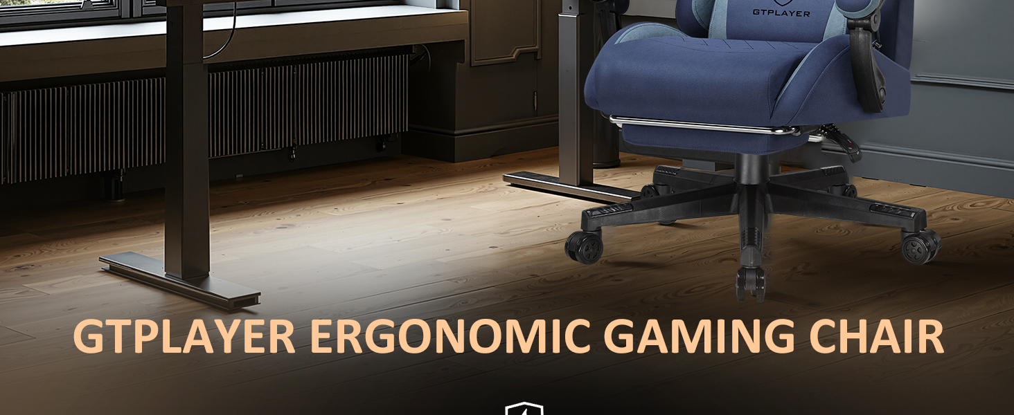 Gaming Chair with Footrest