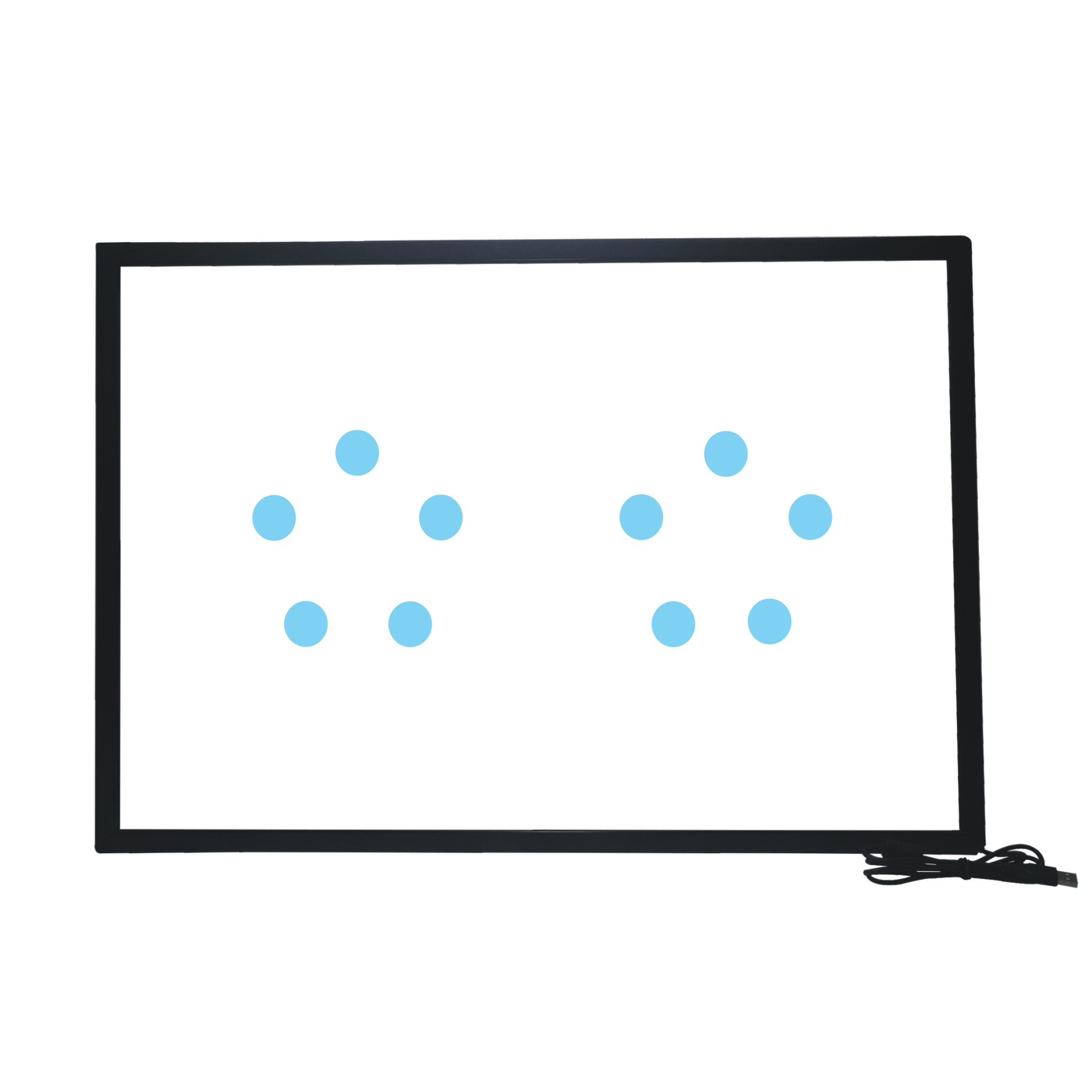 55 Inch interactive 10 Points Multi-Touch Infrared Touch Overlay