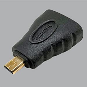 Micro HDMI Male to Standard HDMI Female Adapter HDTV 4K 1080p 3D