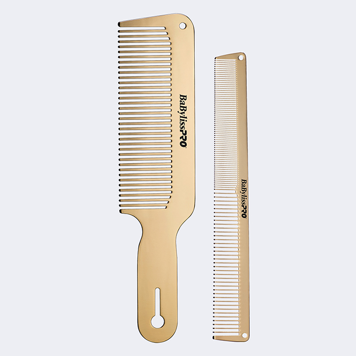 BABYLISS PRO GOLDFX Metal Comb 2-Pack