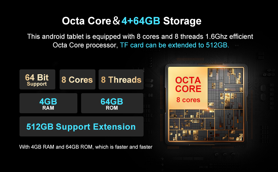 octa core 64gb 64bit pad ipad Google tablet