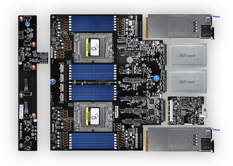ASUS RS700A-E13-RS12U-2KW10G 1U Rackmount Server