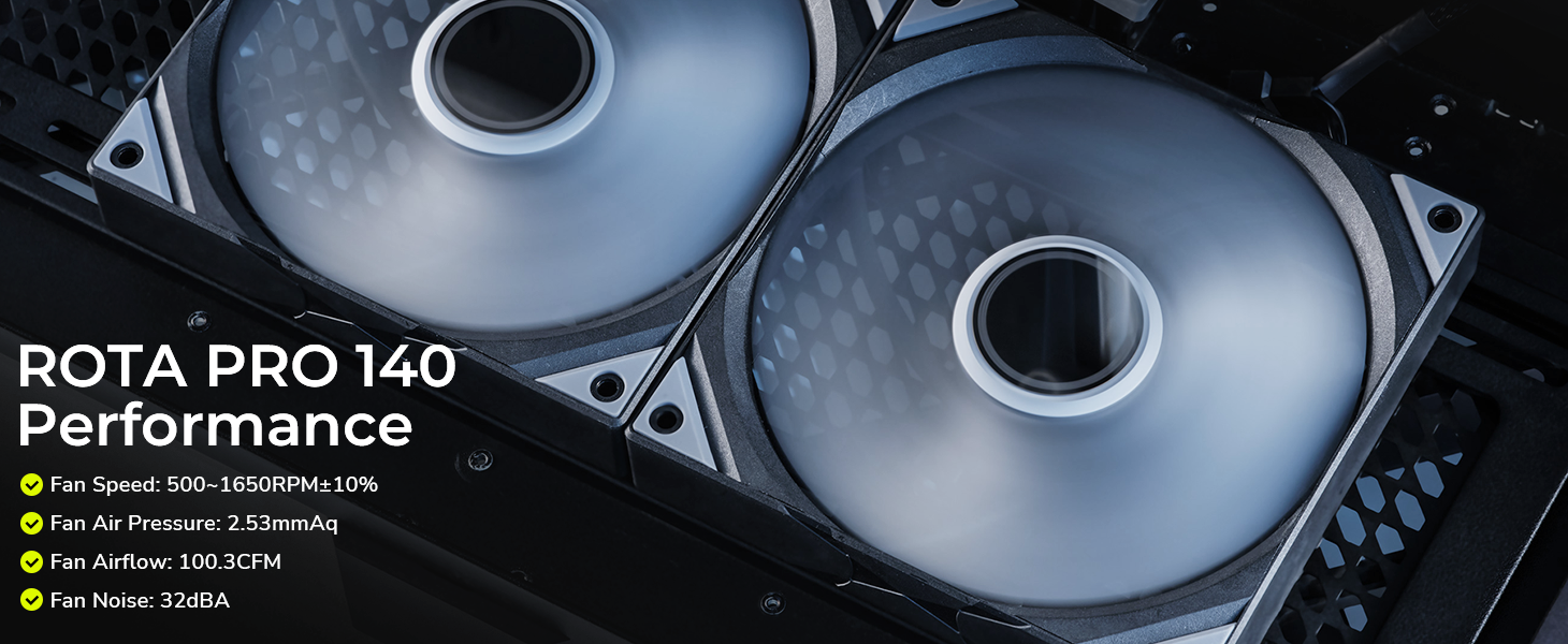 TRYX ROTA PRO 140 fan feature