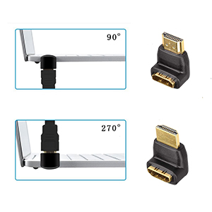 90 and 270 Degree Right HDMI Adapters