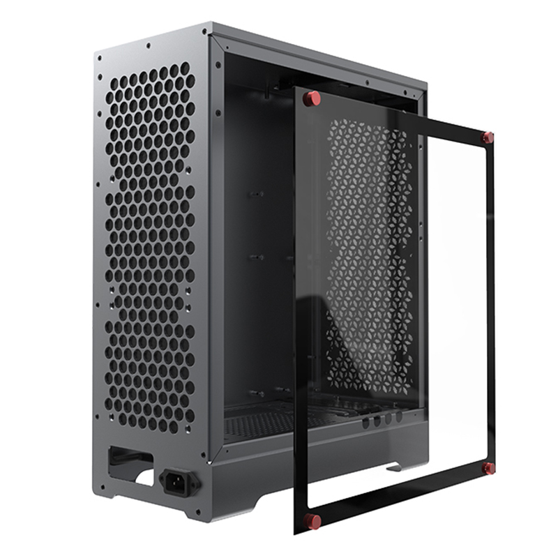 ZZEW C1 MATX/ITX Computer Case Revised Full Aluminum Silver Micro ATX ...