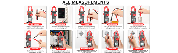Digital clamp Meter Multimeter