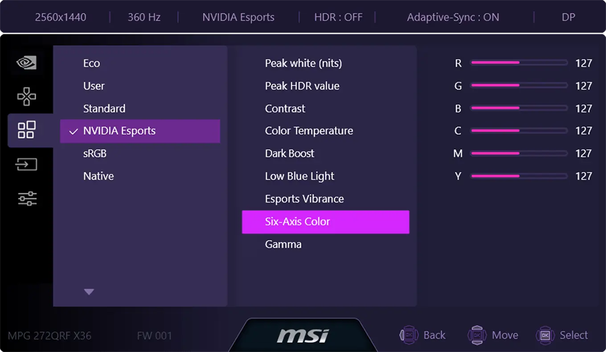 MSI MPG 272QRF X36 27” WQHD Gaming Monitor