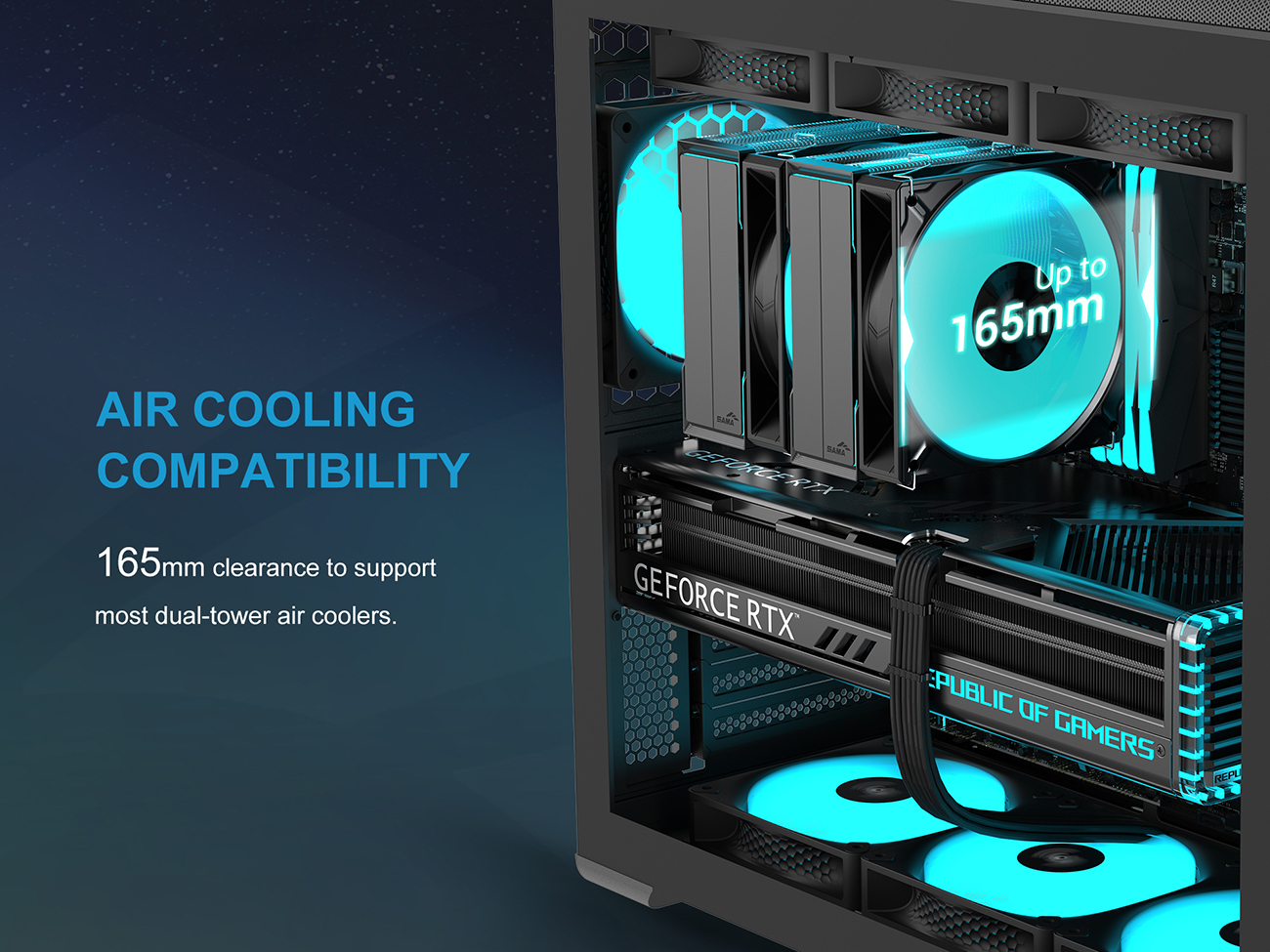 SAMA S50 ATX Mid Tower Case - Black