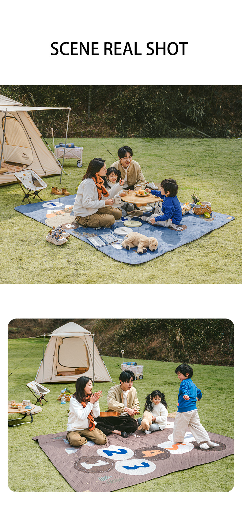 Naturehike Ultrasonic Picnic Mat Skin-friendly Outdoor Camping