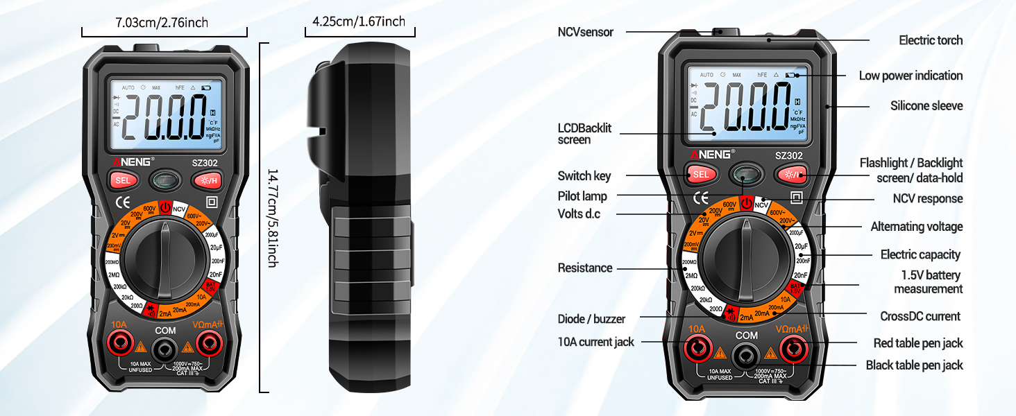 SZ302 MULTIMETER MULTI-FUNCTION