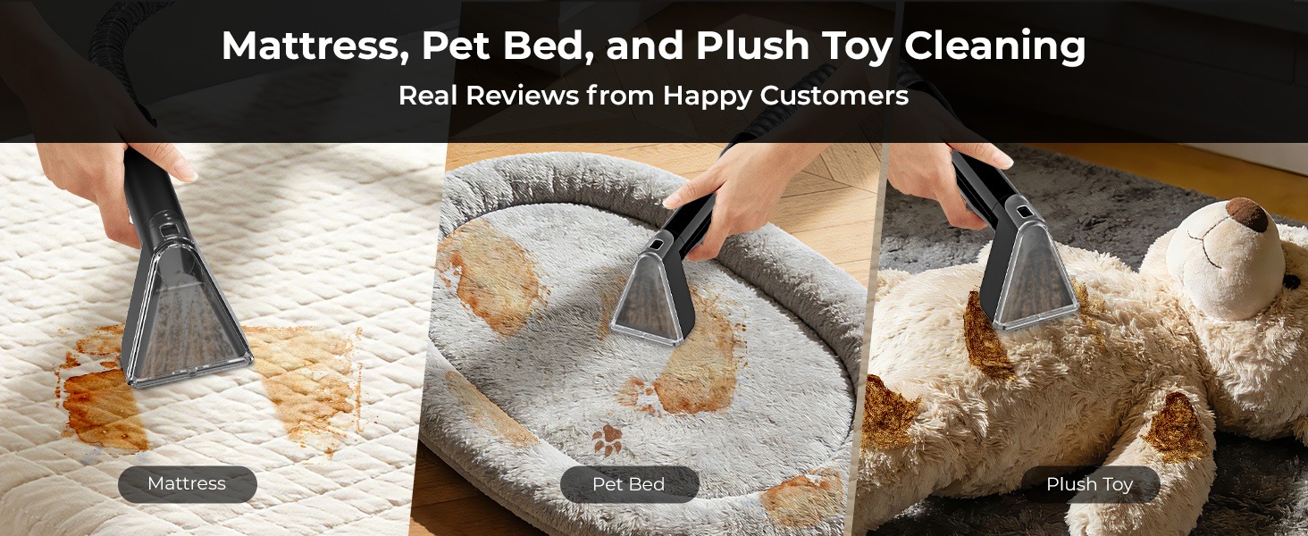 Rosewill Multi-Purpose Portable Carpet and Upholstery Spot Cleaner - Black