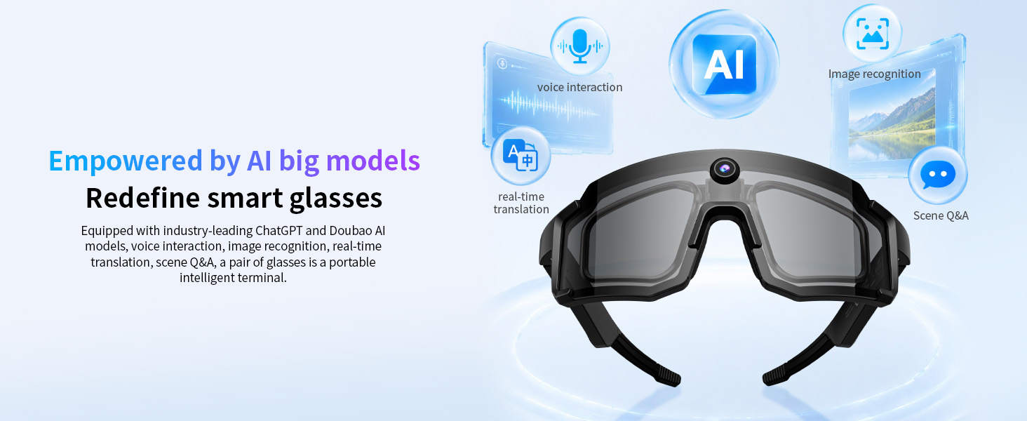 AI Voice Assistant Glasses