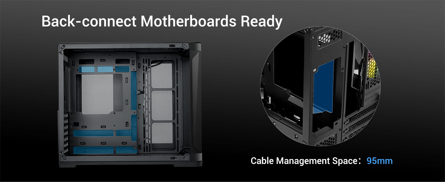 SAMA V60E Mid-Tower  Black Computer Case