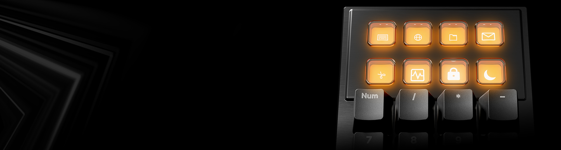 8 Customizable Display Keys