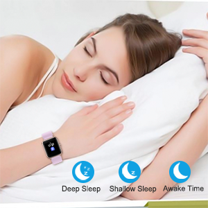 Auto Sleep Monitor & Silent Vibration Alarm Clock