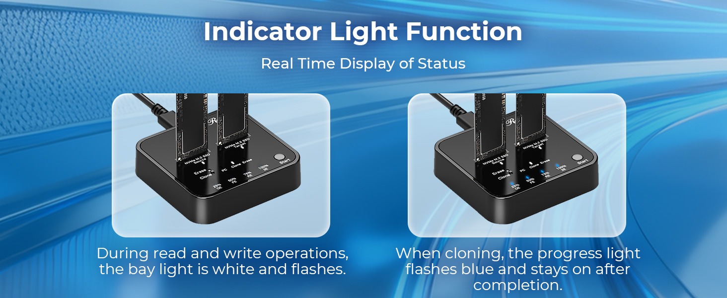 Rosewill RS-N2-CLE M.2 NVMe Cloner + Eraser