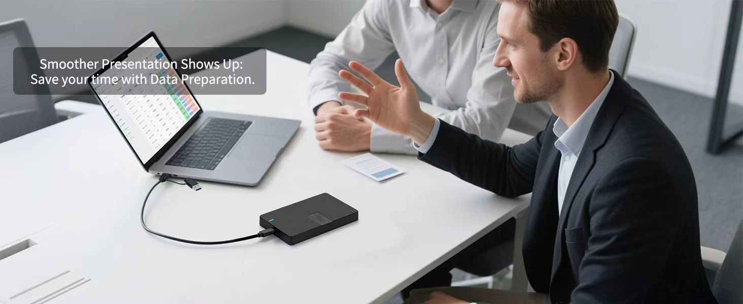 USB-C External Hard Drive Enclosure 2.5'' HDD SSD for sata - 6Gbps Tool-Free Case Compatible with UA