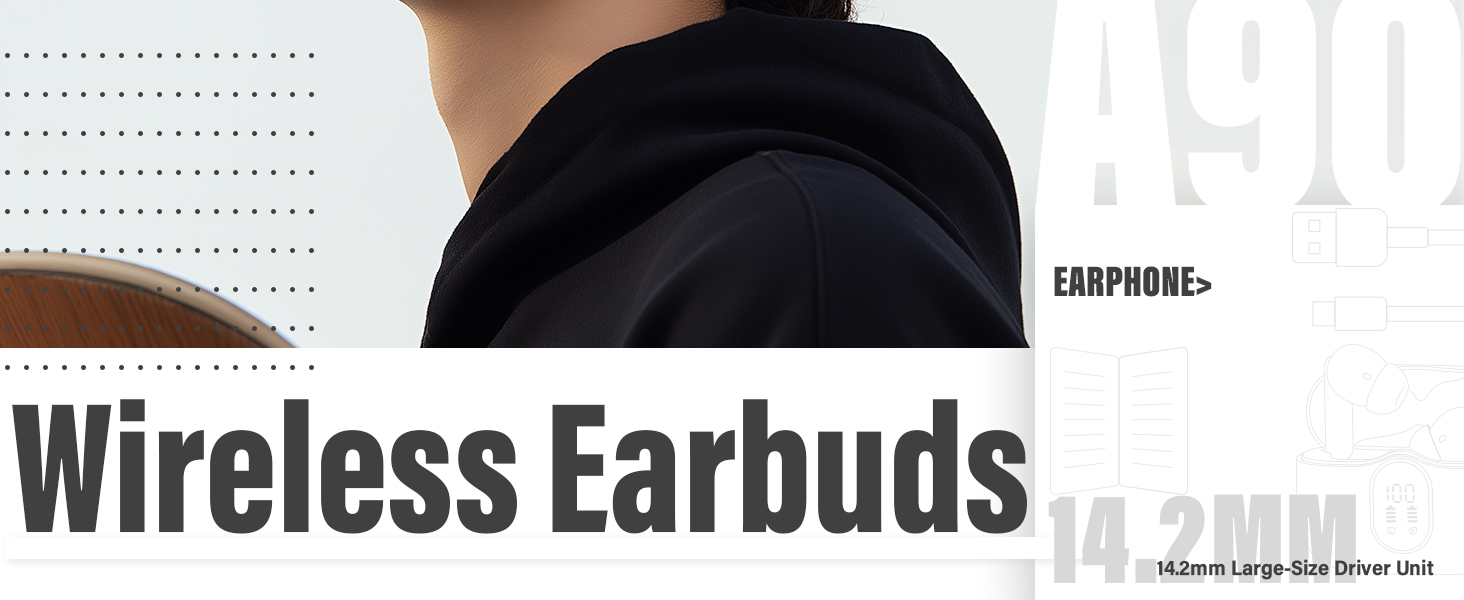 Btootos A90 Pro Wireless Earbuds