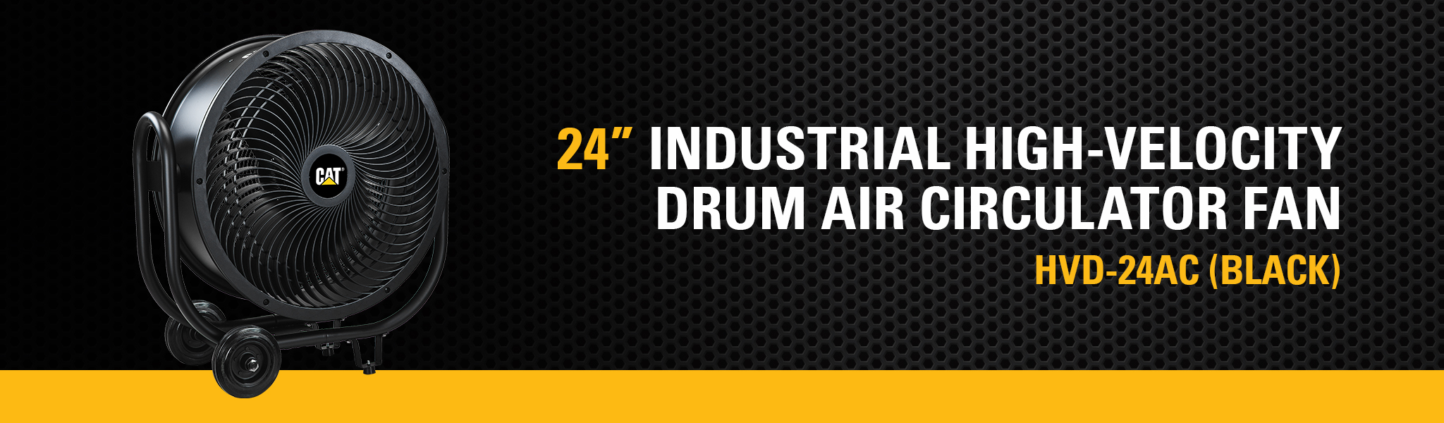Caterpillar 24-inch Industrial High-Velocity Drum Air Circulator Fan
