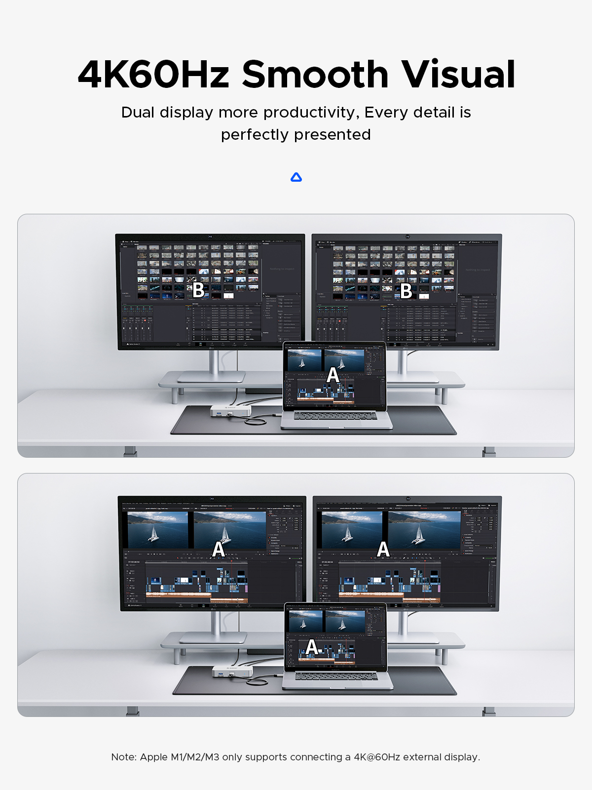 ORICO USB4 HUB 40G USB C HUB PD85W 8K@30Hz 5K@60Hz 4K@60Hz Display Support Daisy Chain Expand for Ma