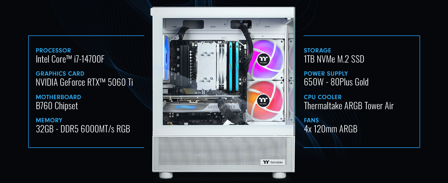 Thermaltake NE i1460TGS-V170S Gaming Desktop PC