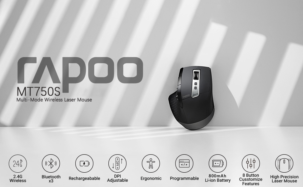 Rapoo MT750 Multi-Device Wireless Mouse