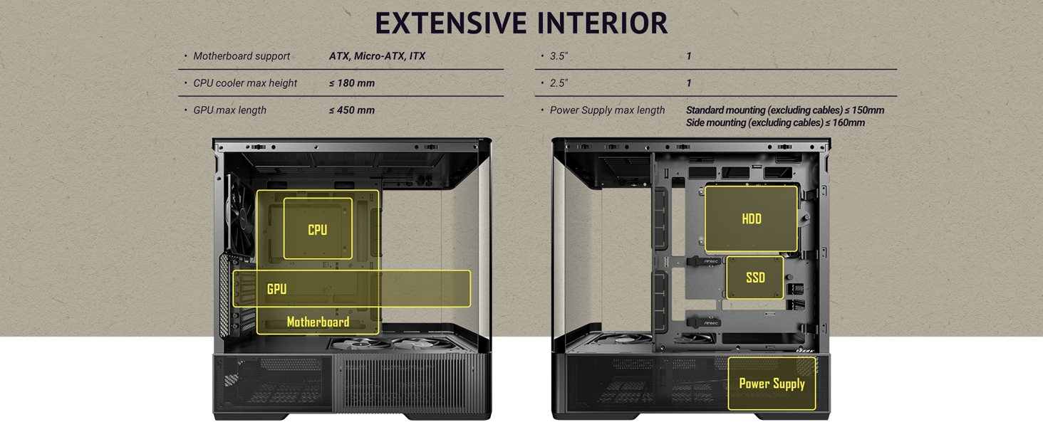  Antec C6 Curve Air Mid-Tower Case