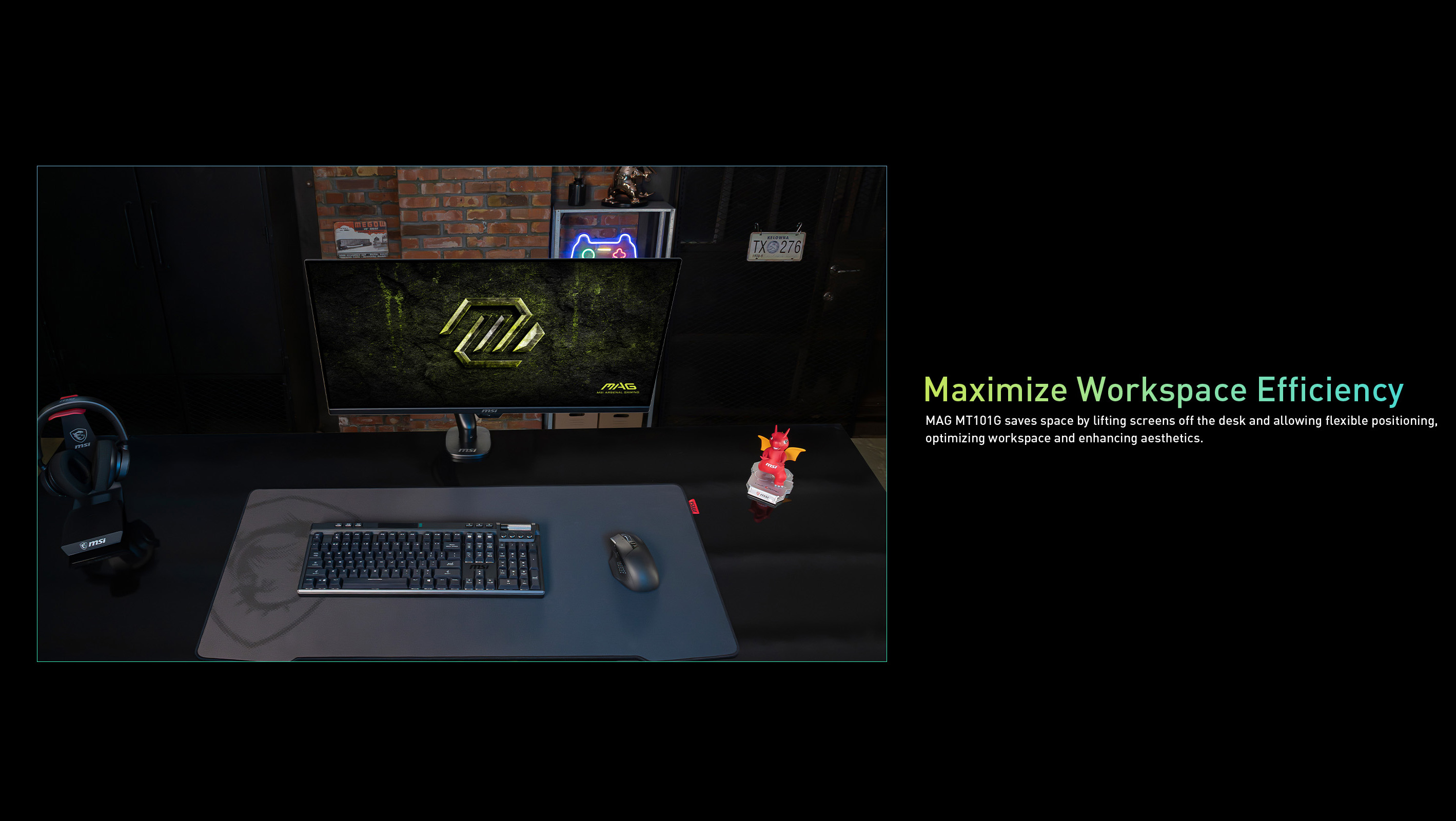 MSI MAG MT101 Workspace and VESA